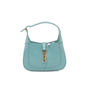 Gucci Jackie 1961 Mini Blue Leather Bag with Adjustable Strap